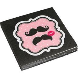 MoustacheMoustache Servietter 33 x 33 cm 20 styk