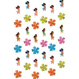 DiverseHawaii Hula piger og blomster Hænge guirlande