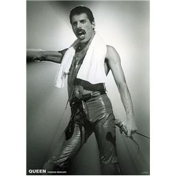 Freddie Mercury Sort/Hvid Plakat
