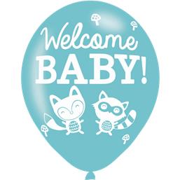 Welcome baby Latex balloner 6 styk