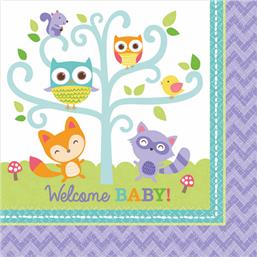 ServietterWelcome baby Servietter 33 x 33 cm 16 styk