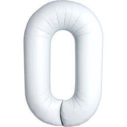 Diverse: Hvid Deco Links Folieballon 87 cm