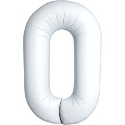 Hvid Deco Links Folieballon 87 cm