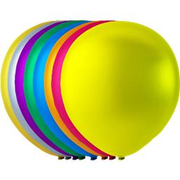 DiverseMetalliske Latex balloner assorteret farver 23 cm 100 styk