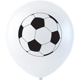 FodboldFodbold Latexballon 26 cm 6 styk