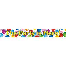 DiverseThe party is here! Banner 13 x 90 cm 3 styk
