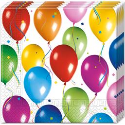 Ballon TemaBallon Tema Servietter 33 x 33 cm 20 styk