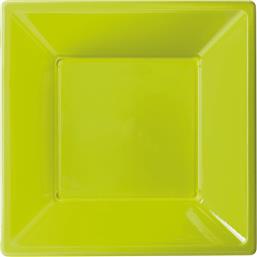 DiverseLimegrøn Dybe tallerkener 18 x 18 cm 6 styk