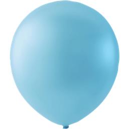 DiverseLysblå metallic Latex balloner 23 cm 100 styk