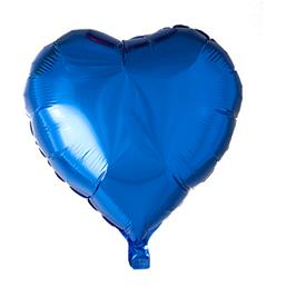 Blå Hjerte Folie ballon 46 cm