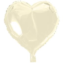 FestartiklerCreme Hjerte Folie ballon 46 cm