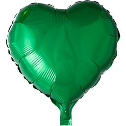 Grøn Hjerte Folie ballon 46 cm
