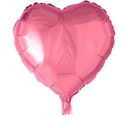 Lyserød Hjerte Folie ballon 46 cm