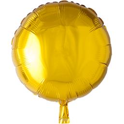 Guld Rund Folie Ballon 46 cm