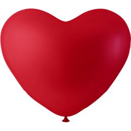 Rød Hjerteballoner 26 cm 6 styk