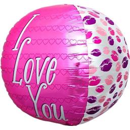Kissy Lips Folie Ballon 43 cm