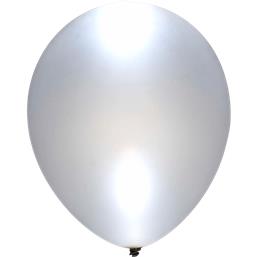 SølvbryllupSølv LED balloner 25 cm 5 styk