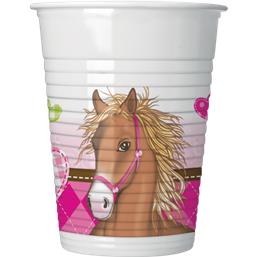 HesteLovely Horse plastikkrus 20 cl 8 styk