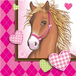 HesteLovely Horse servietter 33 x 33 20 styk