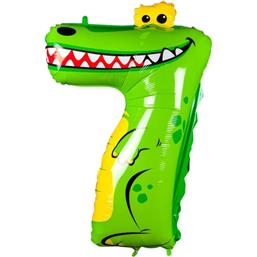 DiverseBallon Tal med dyr 7 Krokodille 100 cm