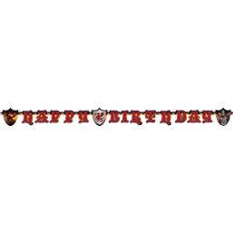 Ridder: Middelalder kriger Happy Birthday banner 177 cm