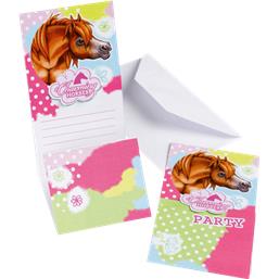 Charming Horses invitationer 6 styk