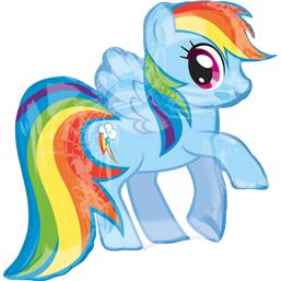 FestartiklerMy Little Pony Rainbow Dash Folieballon 68 x 71 cm