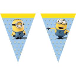 FestartiklerMinions flagbanner med 9 flag 230 cm