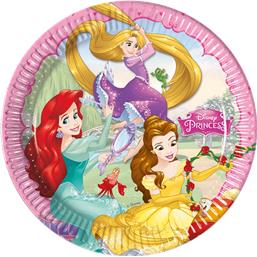 Disney: Disney prinsesser paptallerkener 23 cm 8 styk