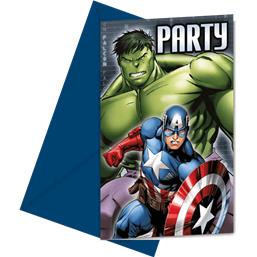 AvengersAvengers Invitationer 6 styk