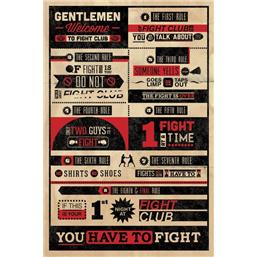 Fight Club: Fight Club Infographic Plakat