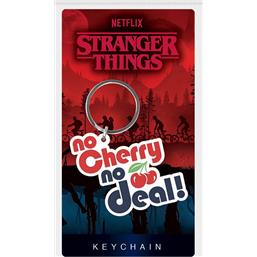 Stranger Things: No Cherry No Deal Gummi Nøglering 6 cm