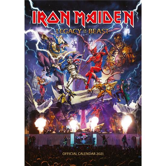 Iron Maiden: Iron Maiden A3 Kalender 2021