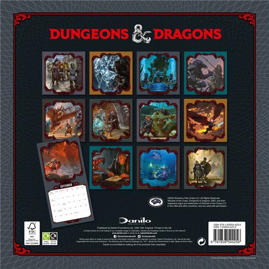 Dungeons & Dragons: D&D Kalender 2021