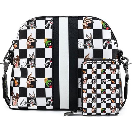 Looney Tunes: B&W Check Character Crossbody by Loungefly