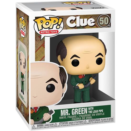 Clue: Mr. Green w/Lead Pipe POP! Movies Vinyl Figur (#50)