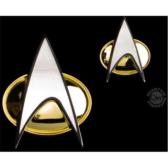 Star Trek: The Next Generation Communicator Badge & Pin Sæt