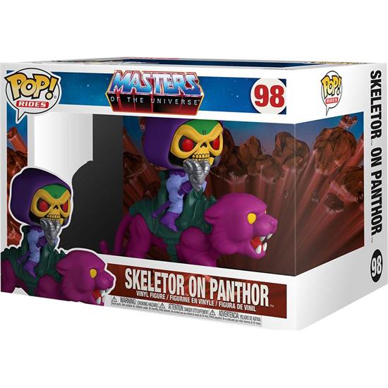 Masters of the Universe (MOTU): Skeletor on Panthor POP! Rides Vinyl Figur (#98) 18 cm