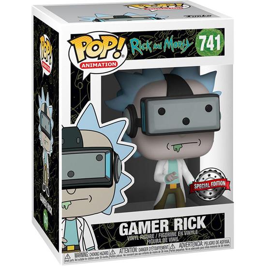 Rick and Morty: VR Gamer Rick POP! Animation Vinyl Figur (#741)