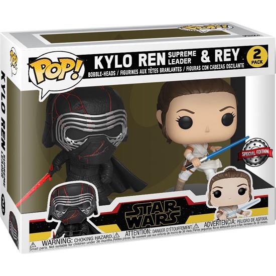 Star Wars: Kylo & Rey POP! Movies Vinyl Bobble-Head 2-Pak