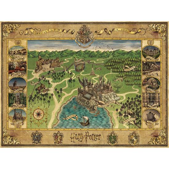 Harry Potter: Hogwarts Kort Puslespil (1500 brikker)