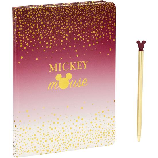 Disney: Mickey Berry Glitter Notesbog on Kuglepen