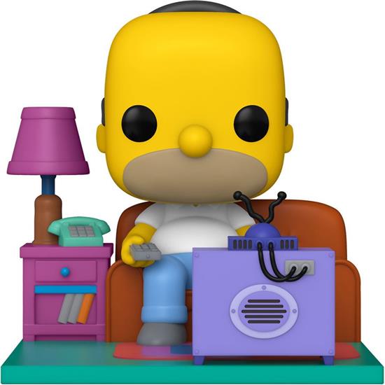 Simpsons: Homer Watching TV POP! Deluxe Vinyl Figur 18 cm