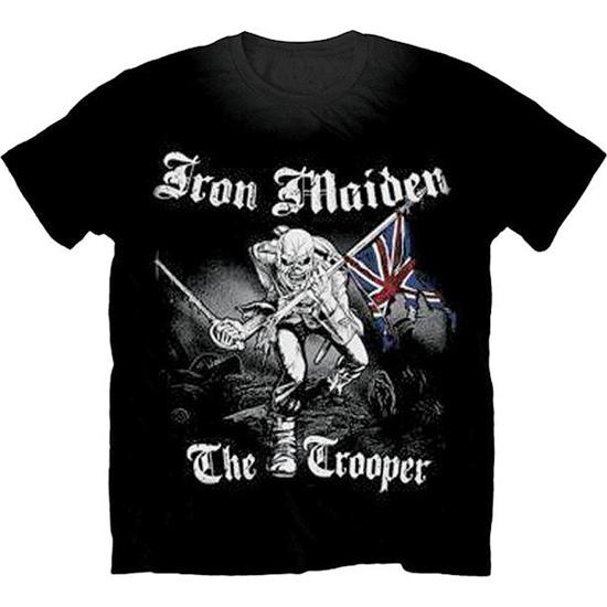 Iron Maiden: Iron Maiden Trooper T-Shirt (Sort/Hvid)