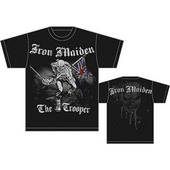 Iron Maiden: Iron Maiden Trooper T-Shirt (Sort/Hvid)