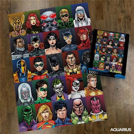 DC Comics: DC Comics Faces Puslespil (1000 brikker)