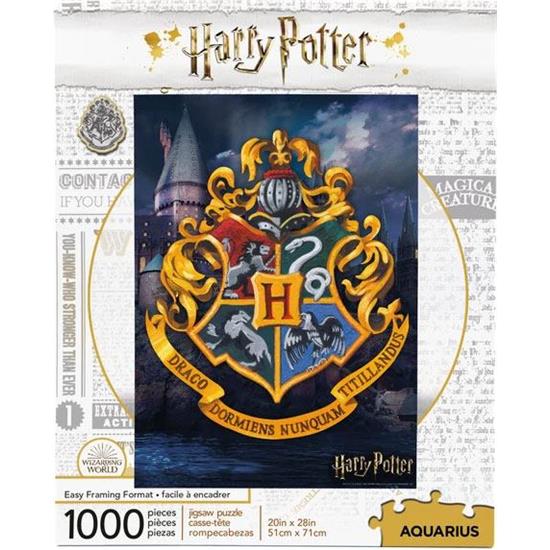 Harry Potter: Hogwarts Emblem Puslespil (1000 brikker)