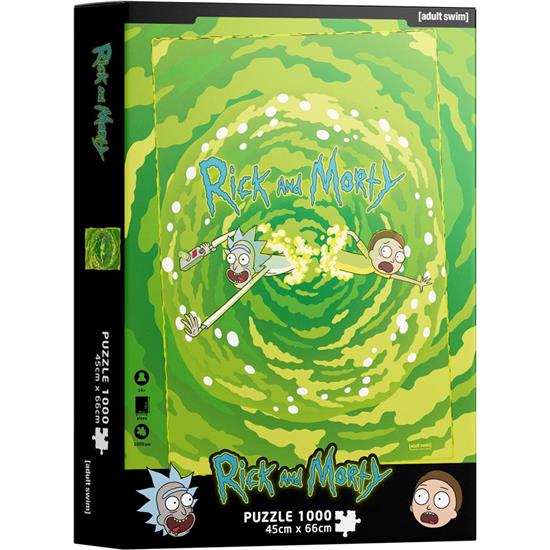 Rick and Morty: Rick and Morty Portal Puslespil (1000 brikker)