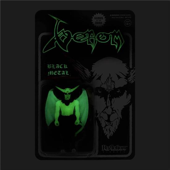 Diverse: Venom Black Metal (Glow In The Dark) ReAction Action Figure 10 cm