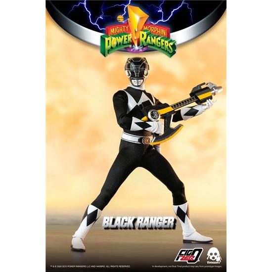 Power Rangers: Black Ranger FigZero Action Figure 1/6 30 cm